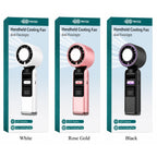 Handheld Ice Cooling Fan & Flashlight