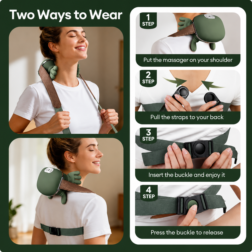 Adjustable neck and shoulder massager – detail view 6