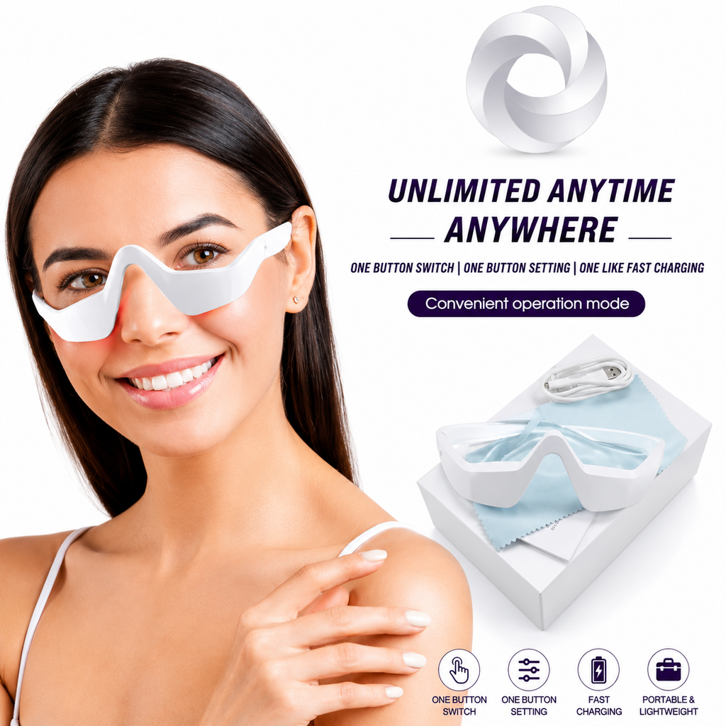 Under-Eye Red Light Therapy Skin Care Massager
