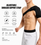 Adjustable Shoulder Brace with Pressure Pad
