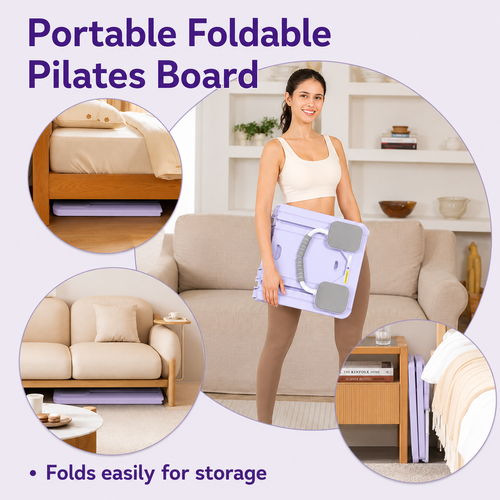 Foldable Pilates Board Portable – Full Body Home Workout & Fitness Trainer