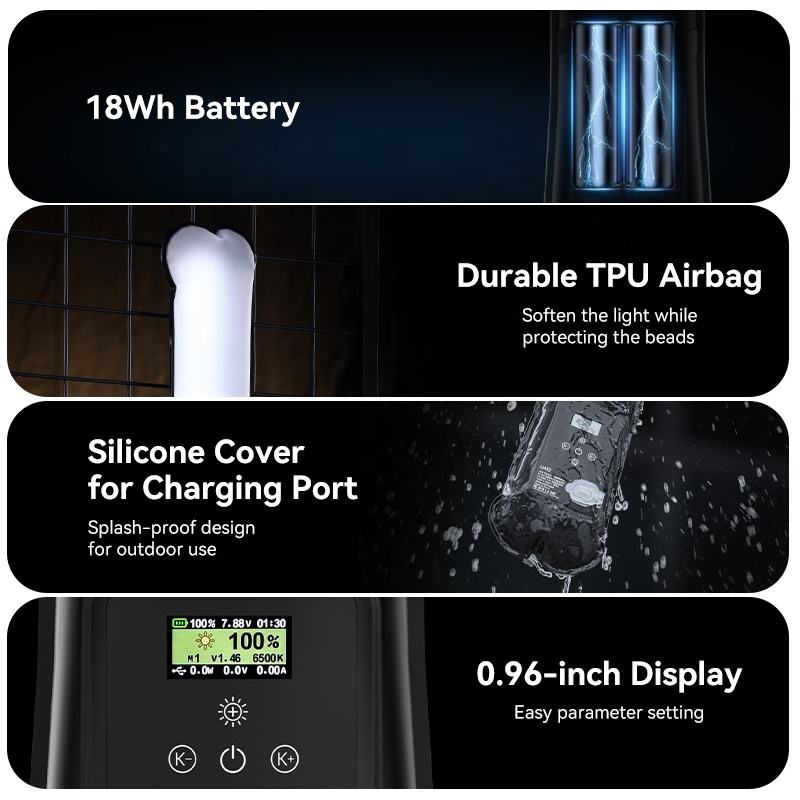 Ulanzi UA20 90cm portable LED air tube light – detail view 5