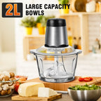 Food chopper in use in a kitchen