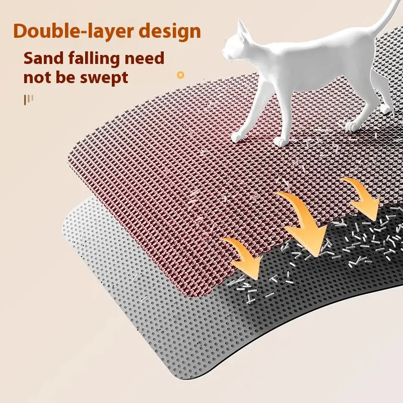 Honeycomb top layer trapping litter