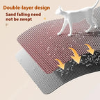 Honeycomb top layer trapping litter