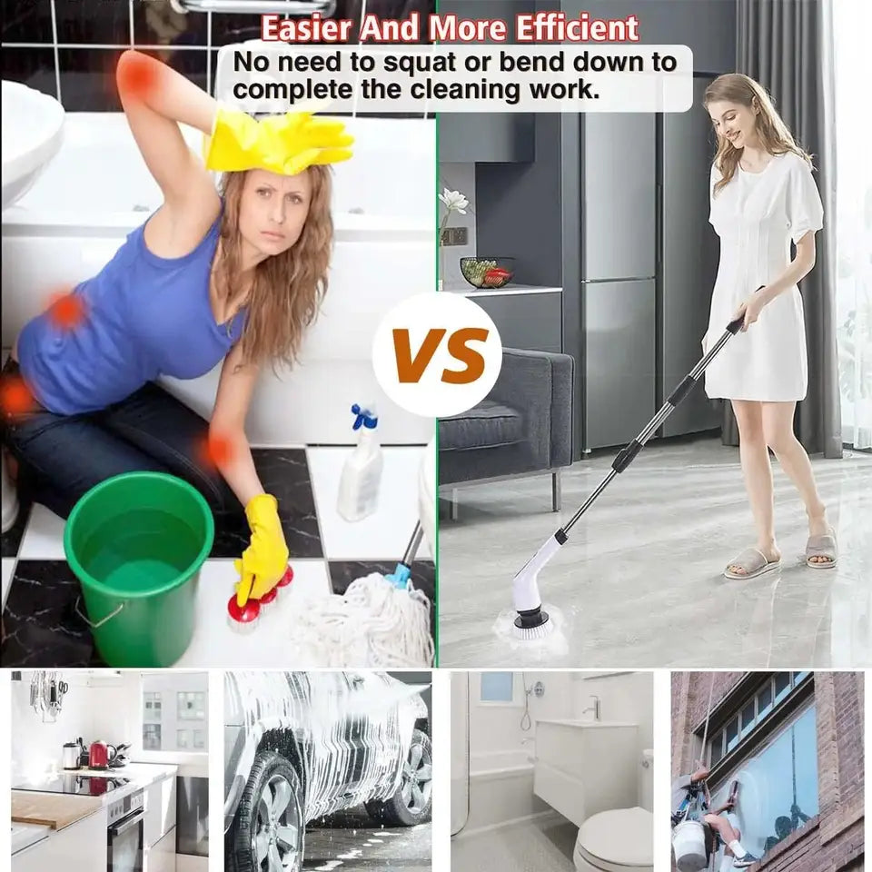 Scrubber in use on a sink