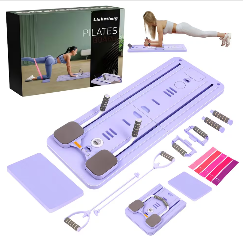 Foldable Pilates Board Portable – Full Body Home Workout & Fitness Trainer