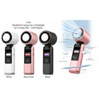 Handheld Ice Cooling Fan & Flashlight