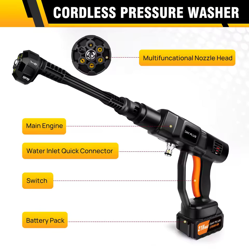 Cordless portable pressure washer – detail view 4