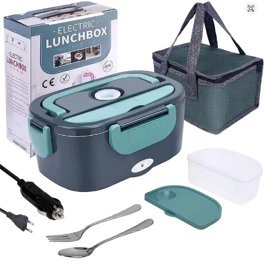 Portable Electric Lunch Box 1.8L | Heated Food Warmer for Car, Home & Travel