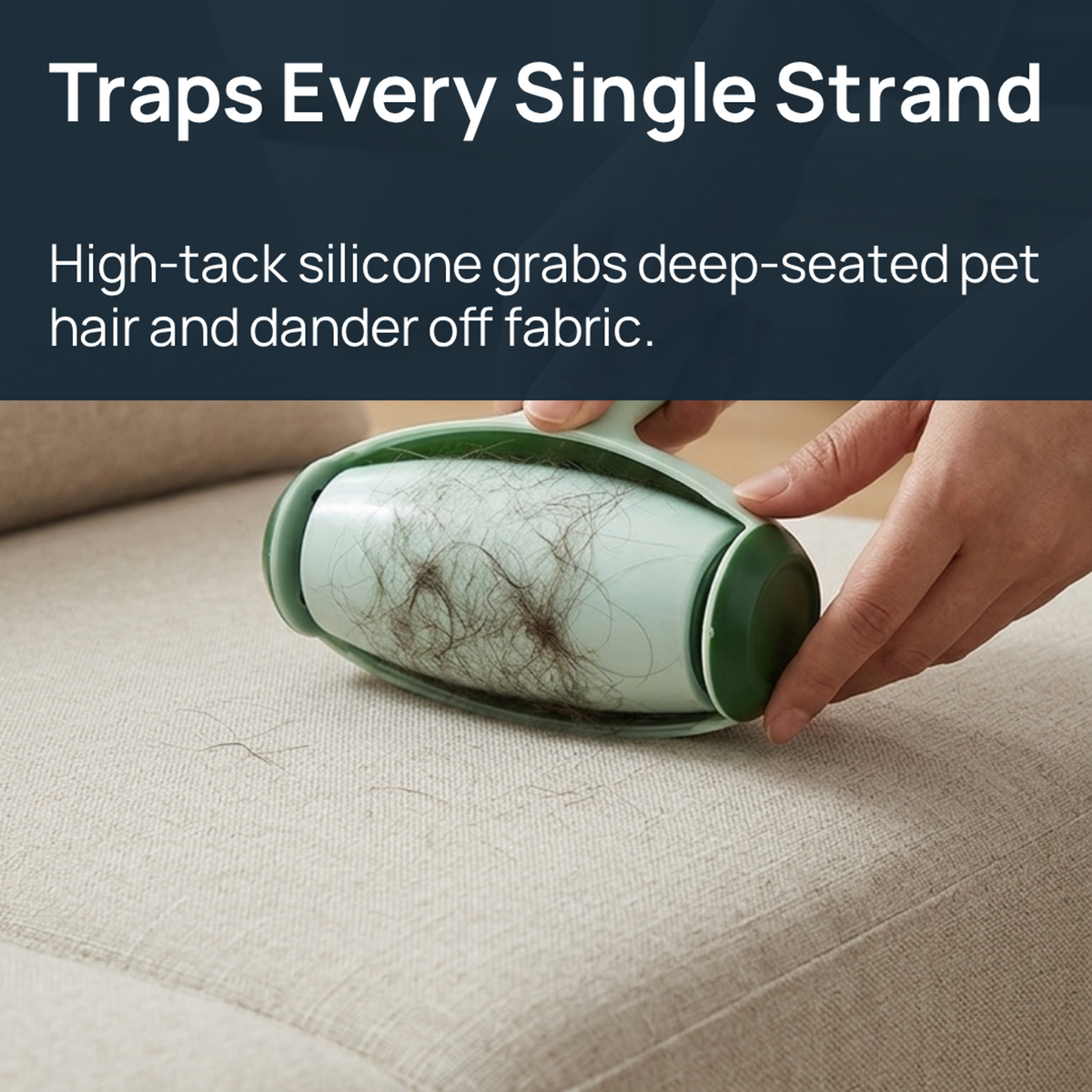 Reusable pet hair remover roller – detail view 3
