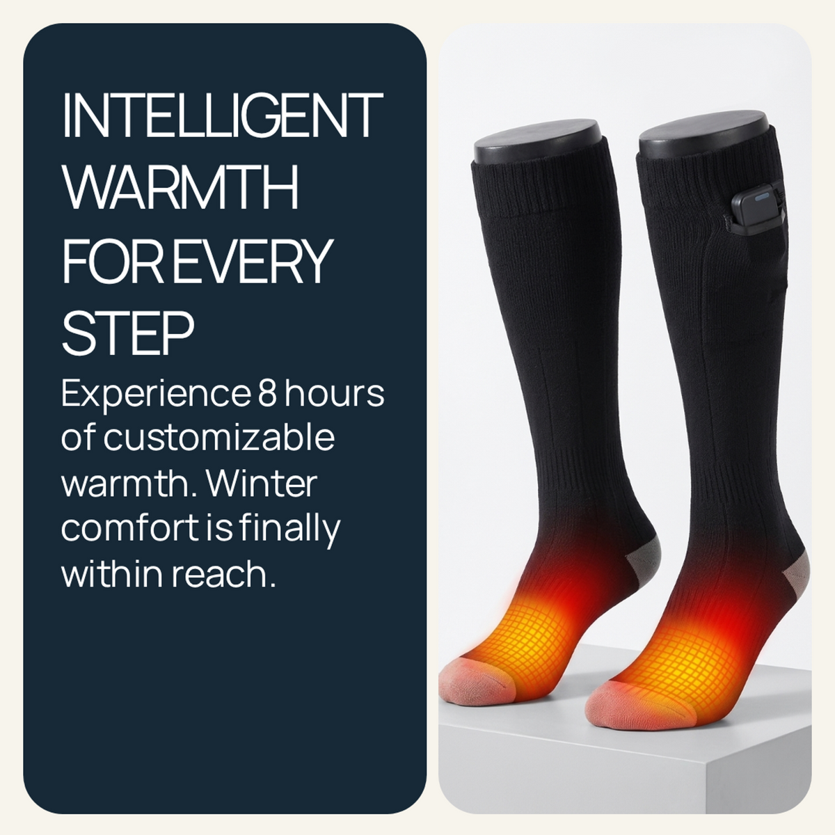 Rechargeable heated socks – detail view 4