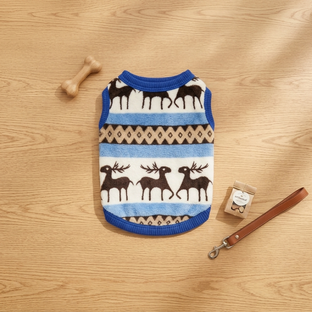 Winter fleece dog coat – colour and size option 1