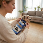 Winter fleece dog coat – colour and size option 2