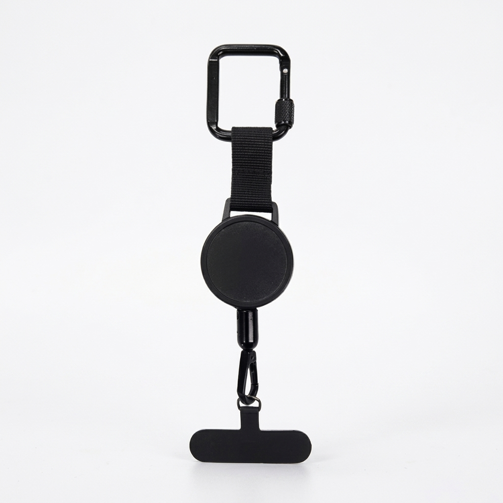 Anti-theft retractable phone tether with belt clip