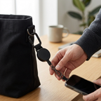 Anti-theft retractable phone tether with belt clip – detail view 4