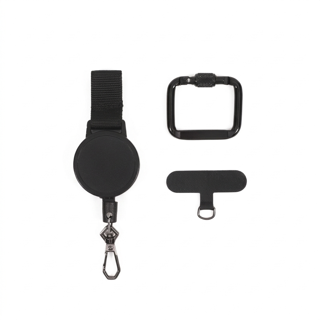 Anti-theft retractable phone tether with belt clip – detail view 2